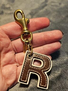 Coach Letter R Gold-Tone Hardware Charm